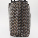 GOYARD Herringbone Saint Louis PM Tote Bag PVC Black Auth BA9007SM-4