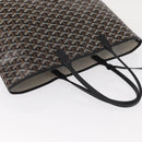 GOYARD Herringbone Saint Louis PM Tote Bag PVC Black Auth BA9007SM-6