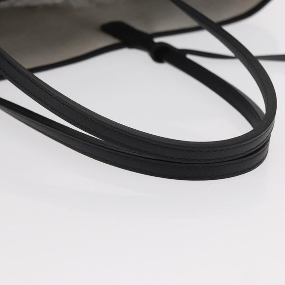 GOYARD Herringbone Saint Louis PM Tote Bag PVC Black Auth BA9007SM