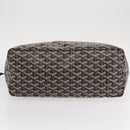 GOYARD Herringbone Saint Louis PM Tote Bag PVC Black Auth BA9007SM-9