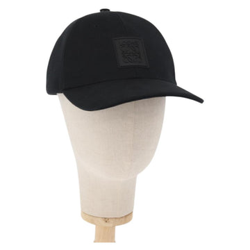 LOEWE Anagram Patch Cap Cotton Black Auth BA9008M