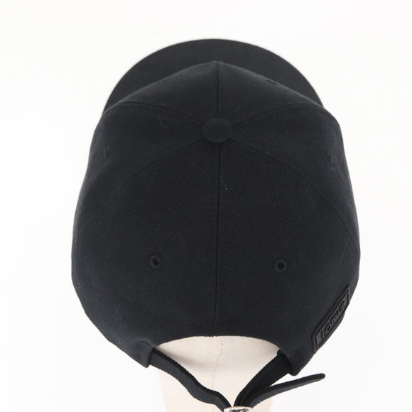 LOEWE Anagram Patch Cap Cotton Black Auth BA9008M