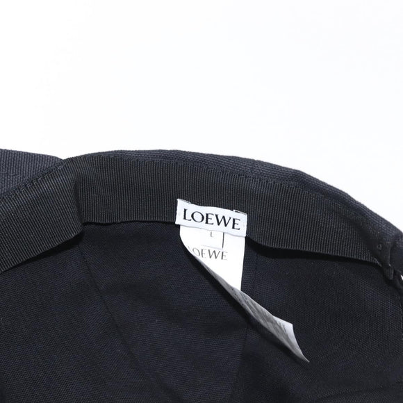 LOEWE Anagram Patch Cap Cotton Black Auth BA9008M