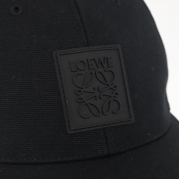 LOEWE Anagram Patch Cap Cotton Black Auth BA9008M