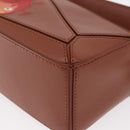 LOEWE Mini Puzzle Loewe x Studio Ghibli Calcifer Bag 2way Brown Auth BA9009SM-17