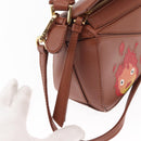 LOEWE Mini Puzzle Loewe x Studio Ghibli Calcifer Bag 2way Brown Auth BA9009SM-9