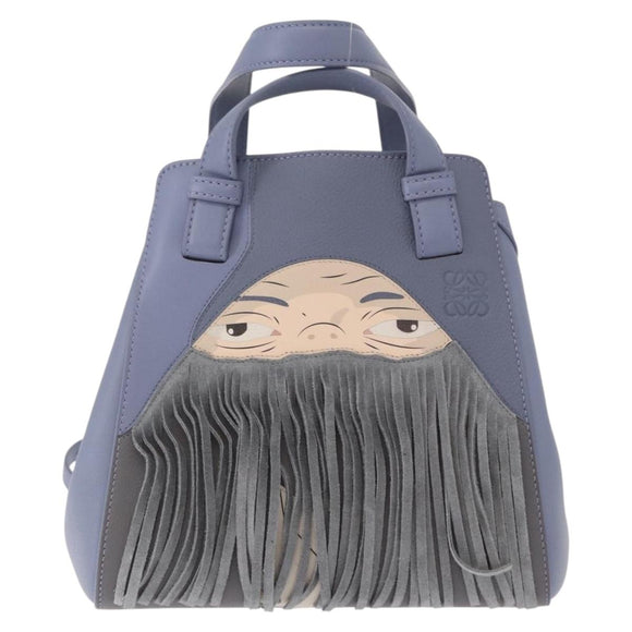 LOEWE Markl Hammock Nugget Loewe x Studio Ghibli 2way Blue Gold Auth BA9010SM