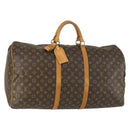 LOUIS VUITTON Monogram Keepall 60 Boston Bag M41422 LV Auth BA9012-1