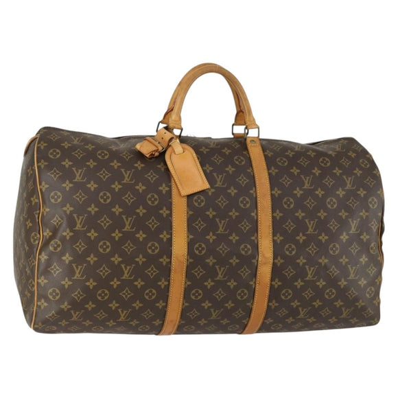 LOUIS VUITTON Monogram Keepall 60 Boston Bag M41422 LV Auth BA9012