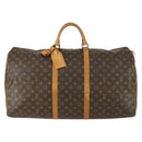 LOUIS VUITTON Monogram Keepall 60 Boston Bag M41422 LV Auth BA9012-13