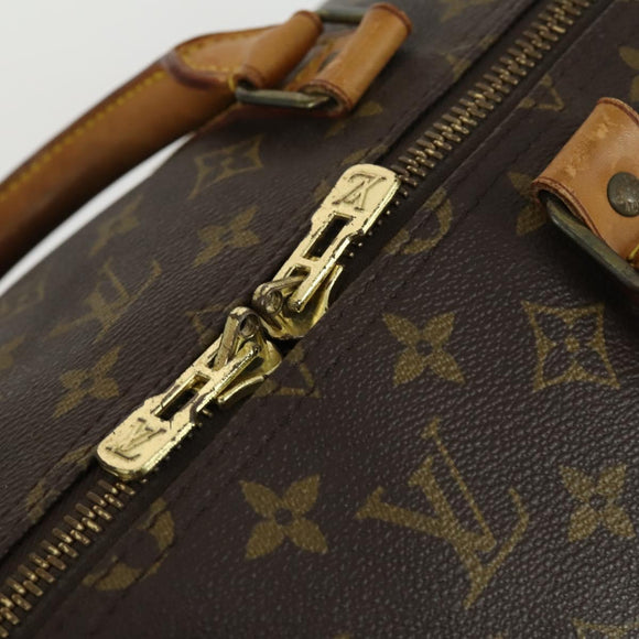 LOUIS VUITTON Monogram Keepall 55 Boston Bag M41424 LV Auth BA9013