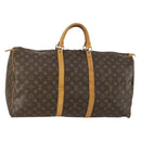 LOUIS VUITTON Monogram Keepall 55 Boston Bag M41424 LV Auth BA9013-1