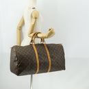 LOUIS VUITTON Monogram Keepall 55 Boston Bag M41424 LV Auth BA9013-21