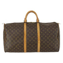 LOUIS VUITTON Monogram Keepall 55 Boston Bag M41424 LV Auth BA9013-2