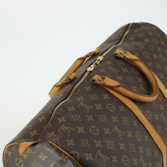 LOUIS VUITTON Monogram Keepall 55 Boston Bag M41424 LV Auth BA9013
