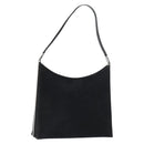 Salvatore Ferragamo Vala Shoulder Bag Suede Black Gold Auth BA9014-1