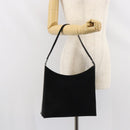 Salvatore Ferragamo Vala Shoulder Bag Suede Black Gold Auth BA9014-21