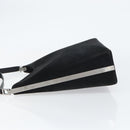 Salvatore Ferragamo Vala Shoulder Bag Suede Black Gold Auth BA9014-5