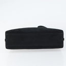 Salvatore Ferragamo Vala Shoulder Bag Suede Black Gold Auth BA9014-9
