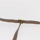 Salvatore Ferragamo Vala Hand Bag Canvas 2way Beige Gold Auth BA9015-9