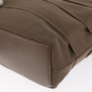 Salvatore Ferragamo Vala Hand Bag Canvas 2way Beige Gold Auth BA9015-16