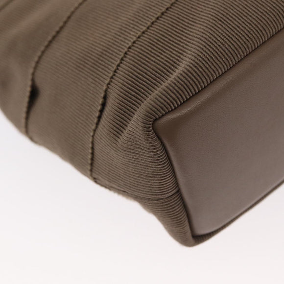 Salvatore Ferragamo Vala Hand Bag Canvas 2way Beige Gold Auth BA9015