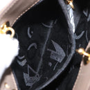 Salvatore Ferragamo Vala Hand Bag Canvas 2way Beige Gold Auth BA9015-23