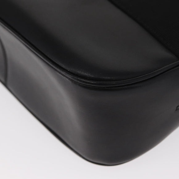 Salvatore Ferragamo Vala Shoulder Bag Leather Black Gold Auth BA9016