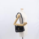 Salvatore Ferragamo Vala Shoulder Bag Leather Black Gold Auth BA9016-22