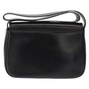 Salvatore Ferragamo Vala Shoulder Bag Leather Black Gold Auth BA9016-3