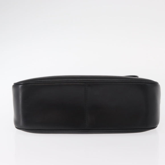 Salvatore Ferragamo Vala Shoulder Bag Leather Black Gold Auth BA9016