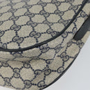 GUCCI GG Supreme Sherry Line Shoulder Bag PVC Navy Gold 89 02 032 Auth BA9017-16