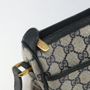 GUCCI GG Supreme Sherry Line Shoulder Bag PVC Navy Gold 89 02 032 Auth BA9017-9