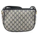 GUCCI GG Supreme Sherry Line Shoulder Bag PVC Navy Gold 89 02 032 Auth BA9017-2