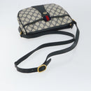 GUCCI GG Supreme Sherry Line Shoulder Bag PVC Navy Gold 89 02 032 Auth BA9017-7