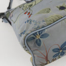 GUCCI Botanical Tote Bag Canvas 2way Blue Silver 353440 Auth BA9018-17