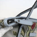 GUCCI Botanical Tote Bag Canvas 2way Blue Silver 353440 Auth BA9018-10