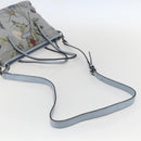 GUCCI Botanical Tote Bag Canvas 2way Blue Silver 353440 Auth BA9018-8