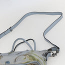 GUCCI Botanical Tote Bag Canvas 2way Blue Silver 353440 Auth BA9018-14