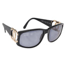 CHANEL Sunglasses plastic Black CC Auth BA9021-1