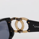 CHANEL Sunglasses plastic Black CC Auth BA9021-9