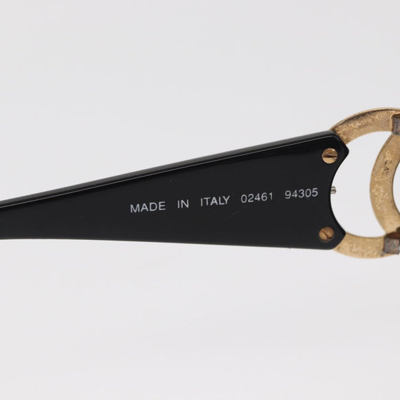 CHANEL Sunglasses plastic Black CC Auth BA9021