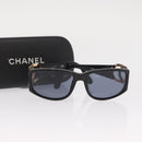 CHANEL Sunglasses plastic Black CC Auth BA9021-12