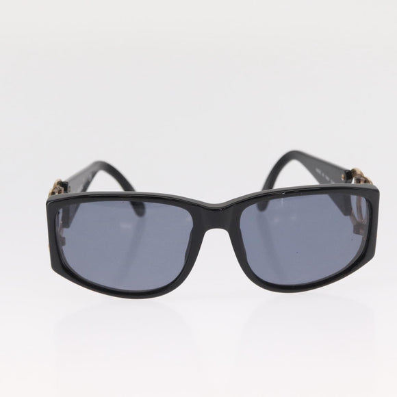 CHANEL Sunglasses plastic Black CC Auth BA9021