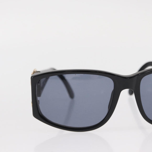 CHANEL Sunglasses plastic Black CC Auth BA9021