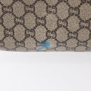 GUCCI GG Plus Supreme Web Sherry Line Tote Bag PVC Beige Gold Auth BA9029-7