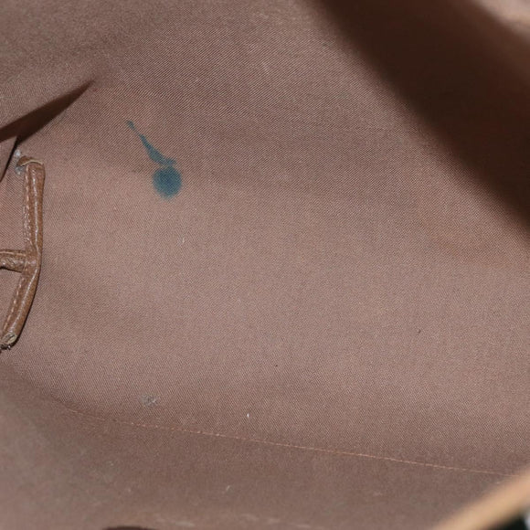 GUCCI GG Plus Supreme Web Sherry Line Tote Bag PVC Beige Gold Auth BA9029