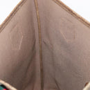 GUCCI GG Plus Supreme Web Sherry Line Tote Bag PVC Beige Gold Auth BA9029-19