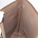 GUCCI GG Plus Supreme Web Sherry Line Tote Bag PVC Beige Gold Auth BA9029-20