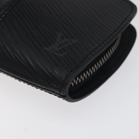 LOUIS VUITTON Epi Porte Monnaie Z Coin Purse Black M63682 LV Auth BA903